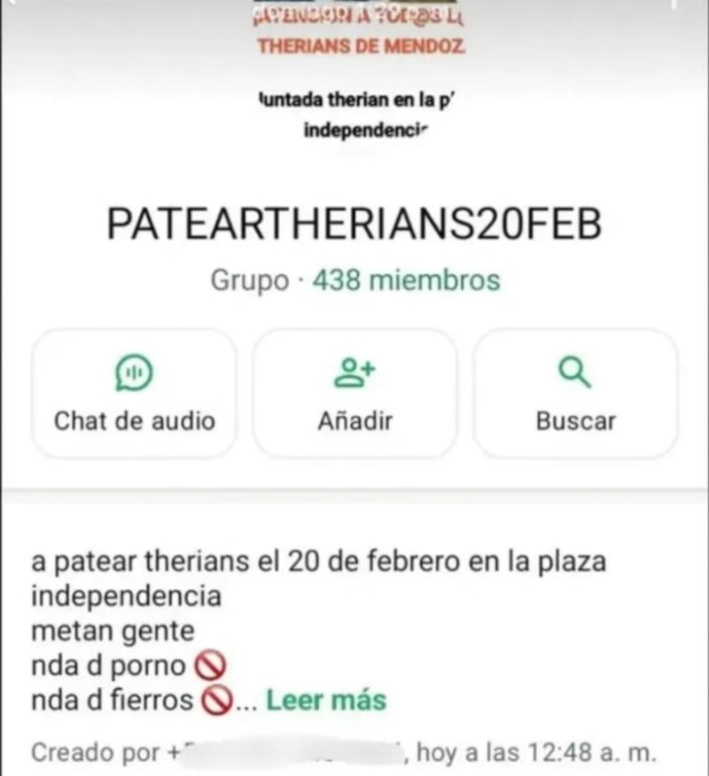 Cancelaron reunión de therians por amenazas de muerte a los organizadores en Argentina