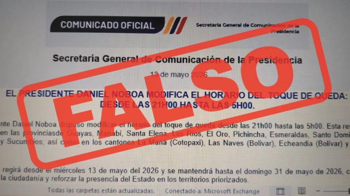 Gobierno desmiente supuesto cambio en el horario del toque de queda