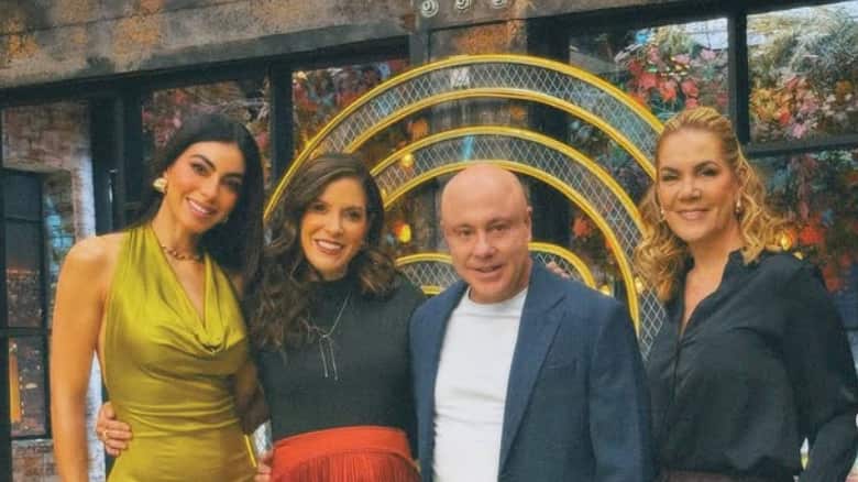 Virginia Limongi, Carolina Sánchez, Jorge Rausch e Irene González