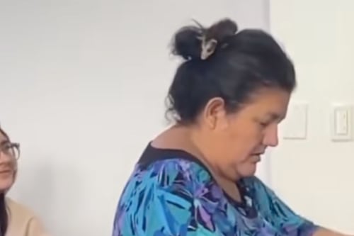 Video viral: zarigüeya se posa en la cabeza de una estudiante en universidad de Bolivia