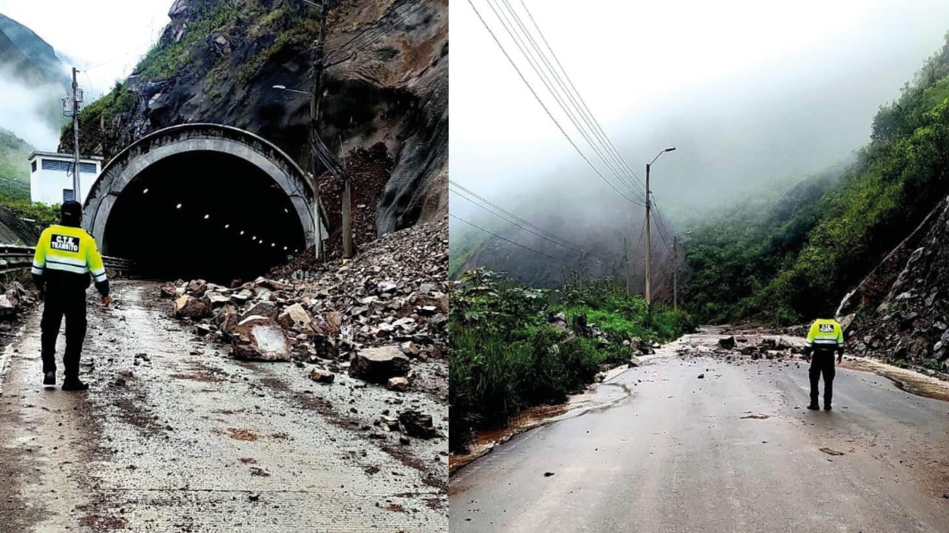 Cerrada la vía Cuenca-Girón-Pasaje