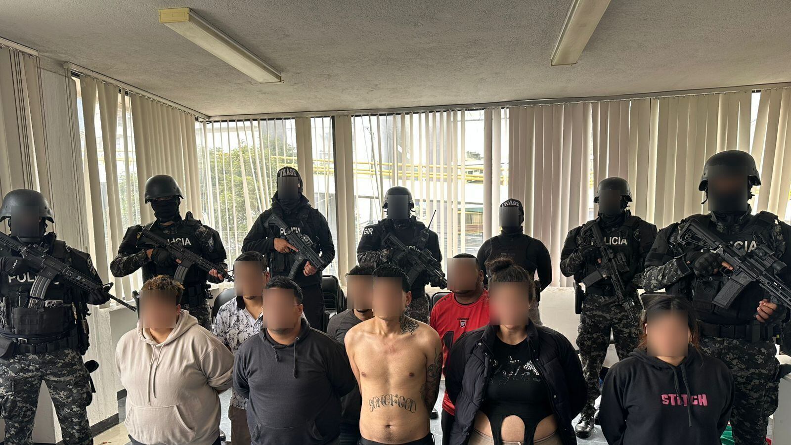 Cae una gran red de extorsionadores que operaban desde una oficina en el norte de Quito
