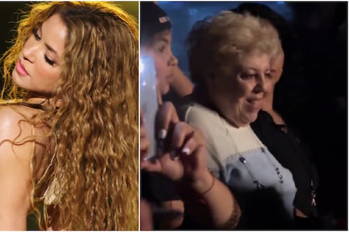 "La mamá de Shakira ocupa un lugar privilegiado en primera fila durante el espectáculo de su hija, lo que genera el enojo de los seguidores"