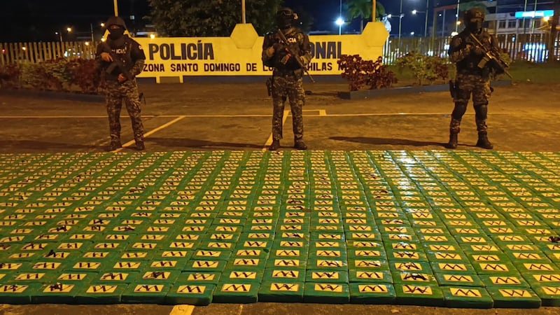Decomiso de droga en Ecuador
