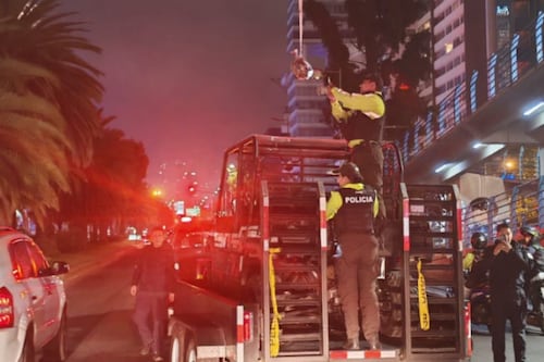 Falsa cabeza humana fue colgada en un puente del norte de Quito