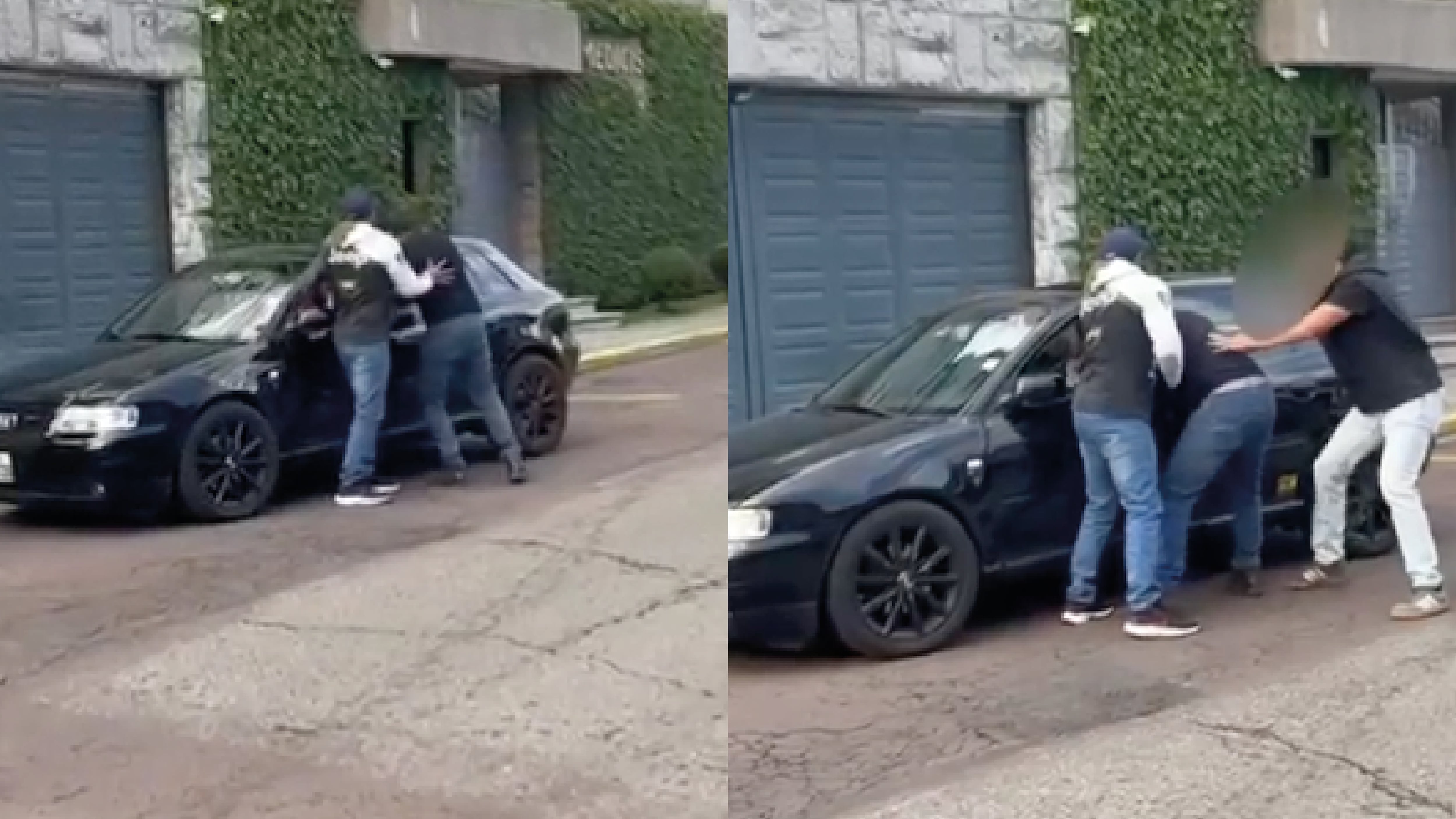 Conductor agrede a otro en Quito mientras una niña estaba dentro del vehículo