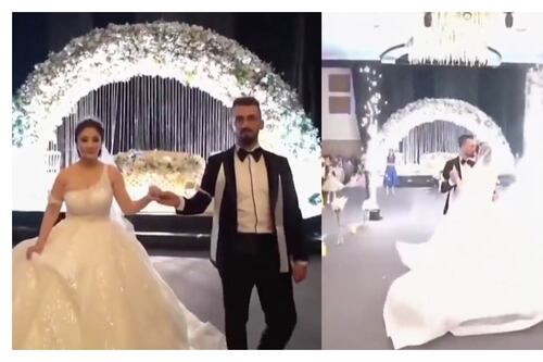 VIDEO: Emotivo momento de la boda en Irak antes de la tragedia provocada por incendio