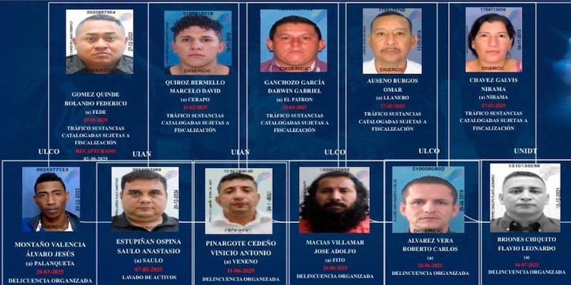 Los cabecillas y objetivos de alto valor que fueron capturados en operativos ejecutados durante 2025