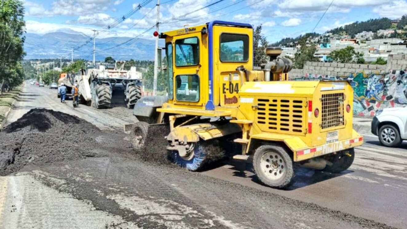 Trabajos viales en la Simón Bolívar