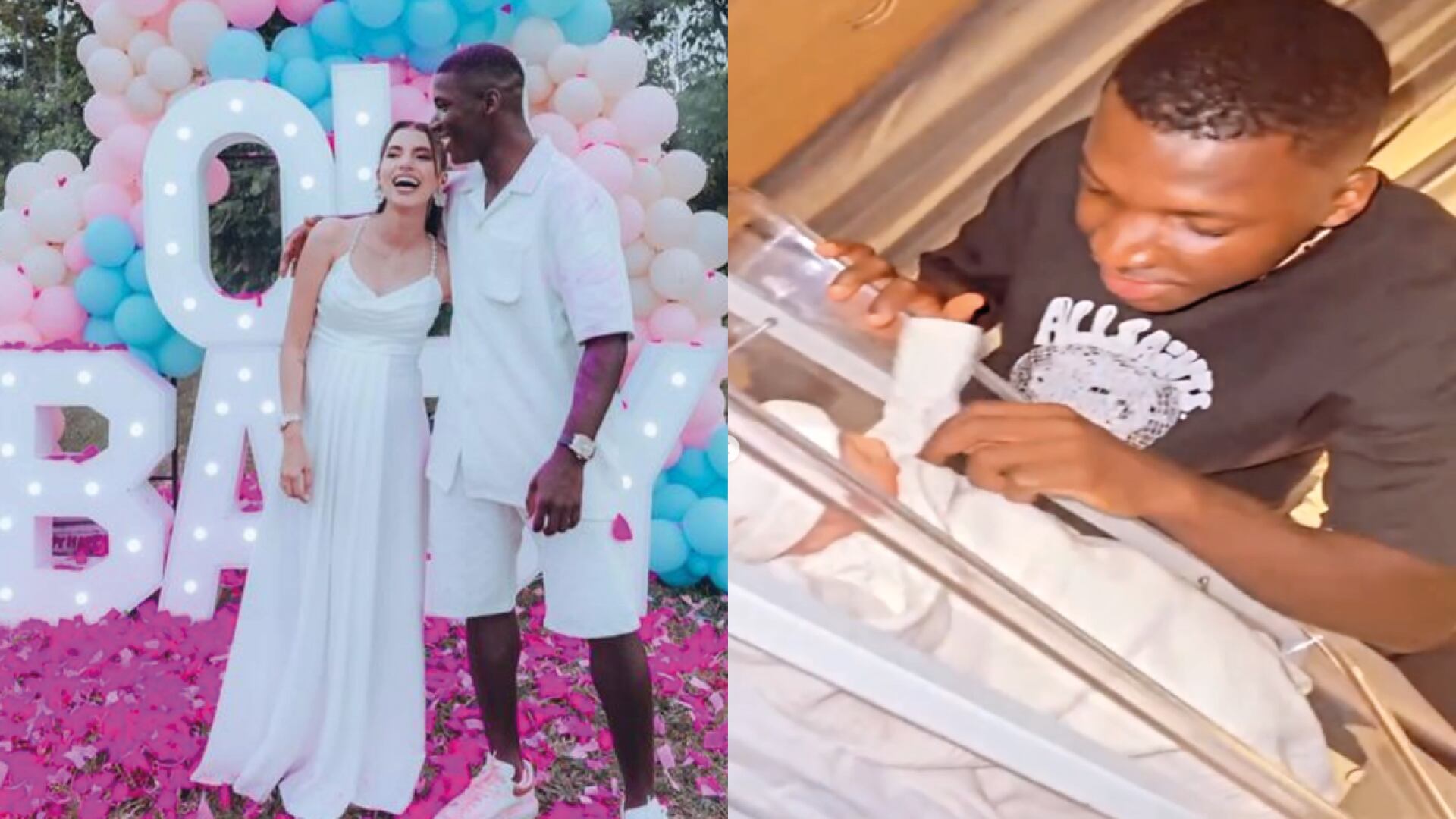 Moisés Caicedo anunció el nacimiento de su primera hija