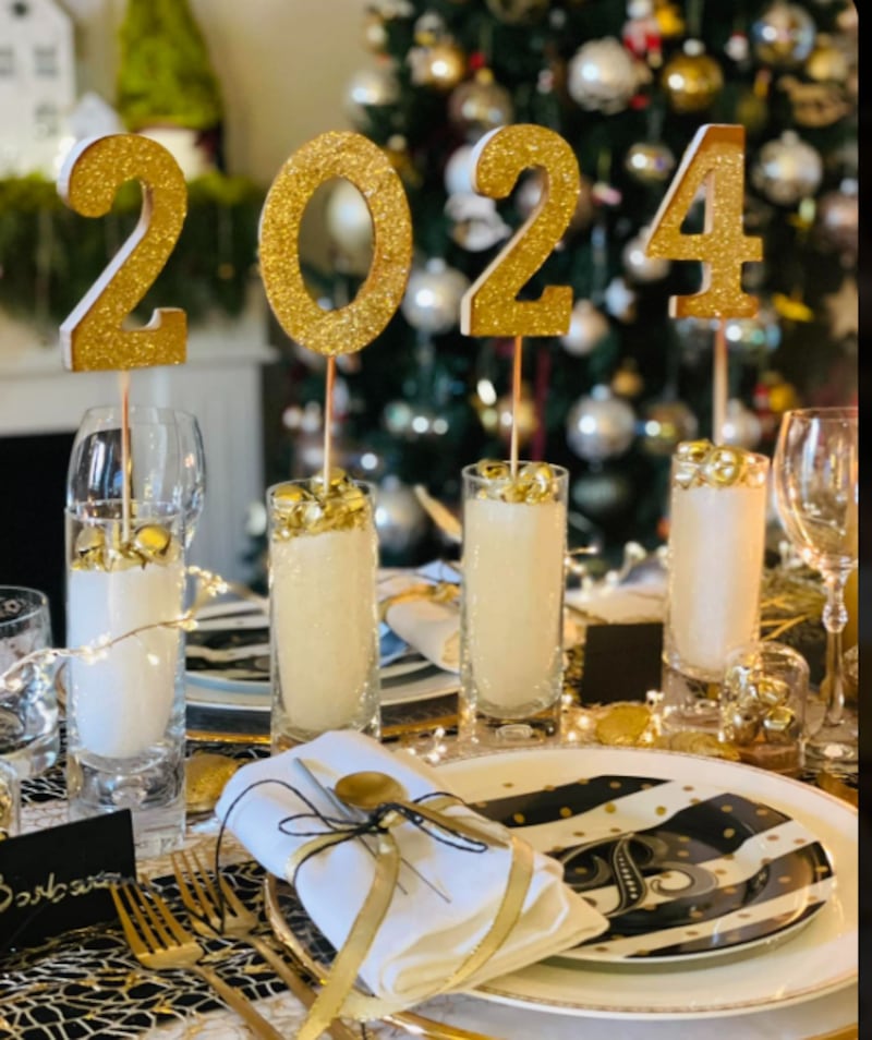 Mesas temáticas para la cena de Año Nuevo