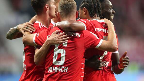 Festejo del Bayern Múnich ante el Frankfurt