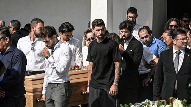 Rubén Neves en el entierro de Diogo Jota y André Silva