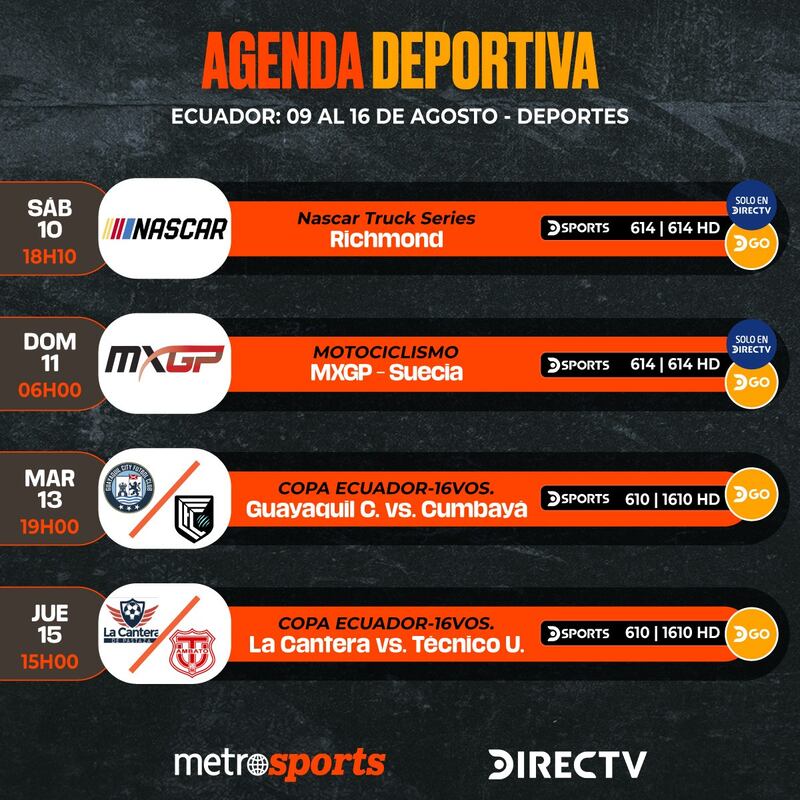 Agenda Directv 2024