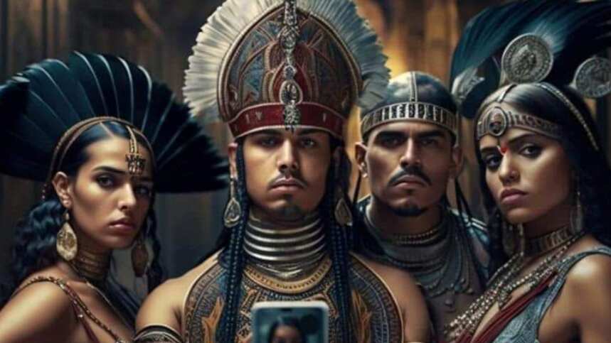 Aztecas según la inteligencia artificial