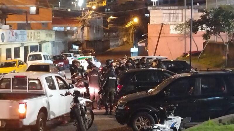 Operativos en el Distrito de Policía Manuela Sáenz. Imagen: Policía Nacional