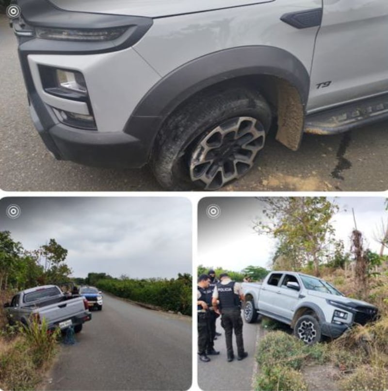 Así fue hallada la camioneta vinculada a la desaparición de técnicos de Comunica EP en Los Ríos