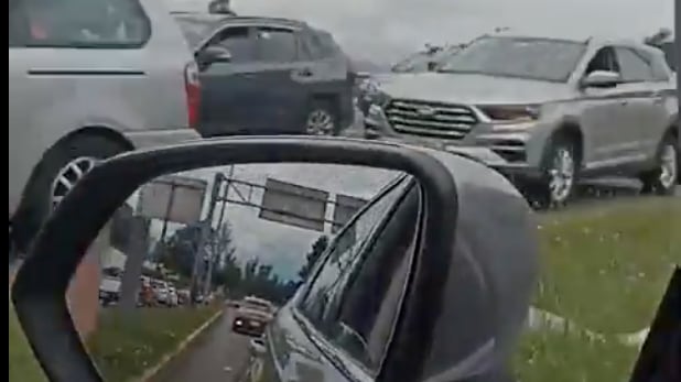 Fatal accidente de tránsito deja un motociclista fallecido en la Simón Bolívar, altura puente de Guápulo