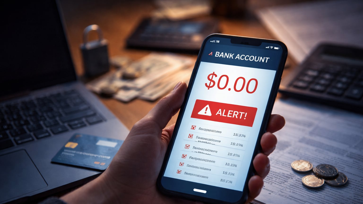 Robo en la cuenta bancaria