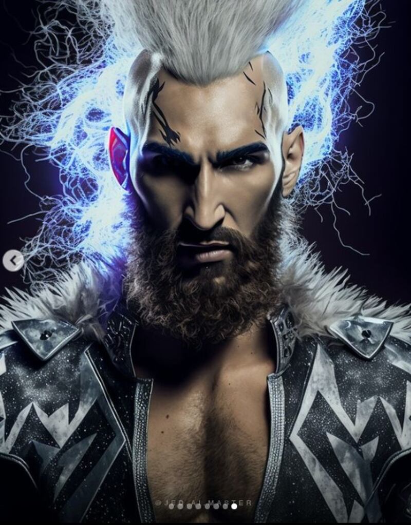 Karim Benzema en su versión rockstar