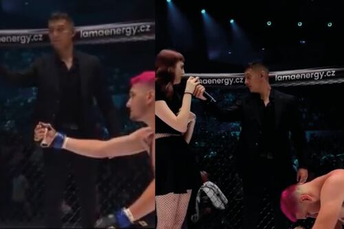 Luchador de MMA perdió su pelea, e igual decidió proponerle matrimonio a su novia y le dijo que no