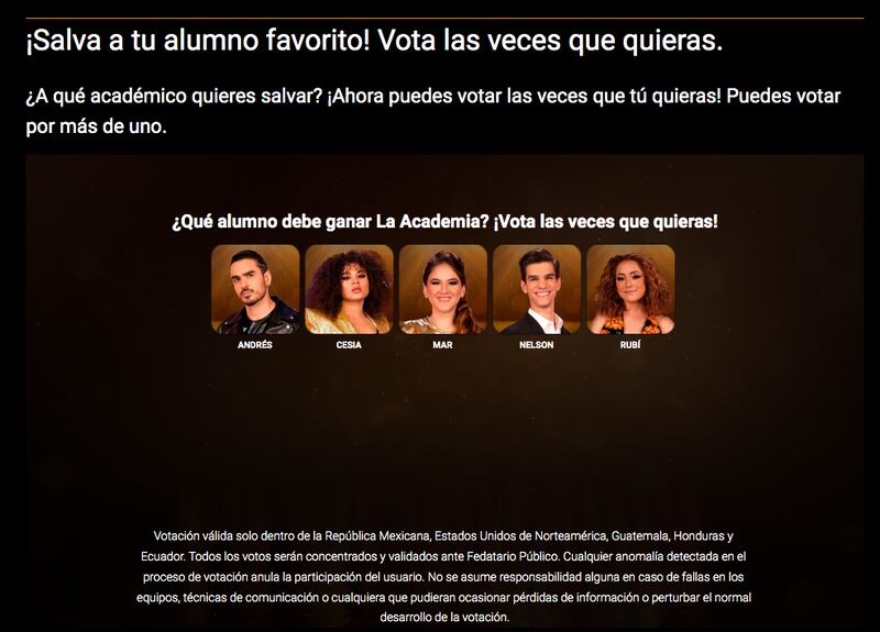 Puedes votar varias veces