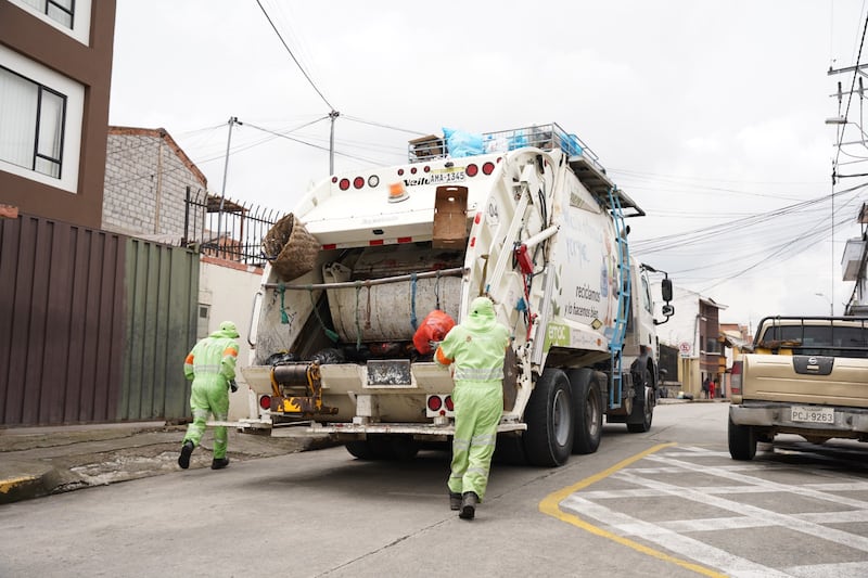 Recolección de basura en Cuenca