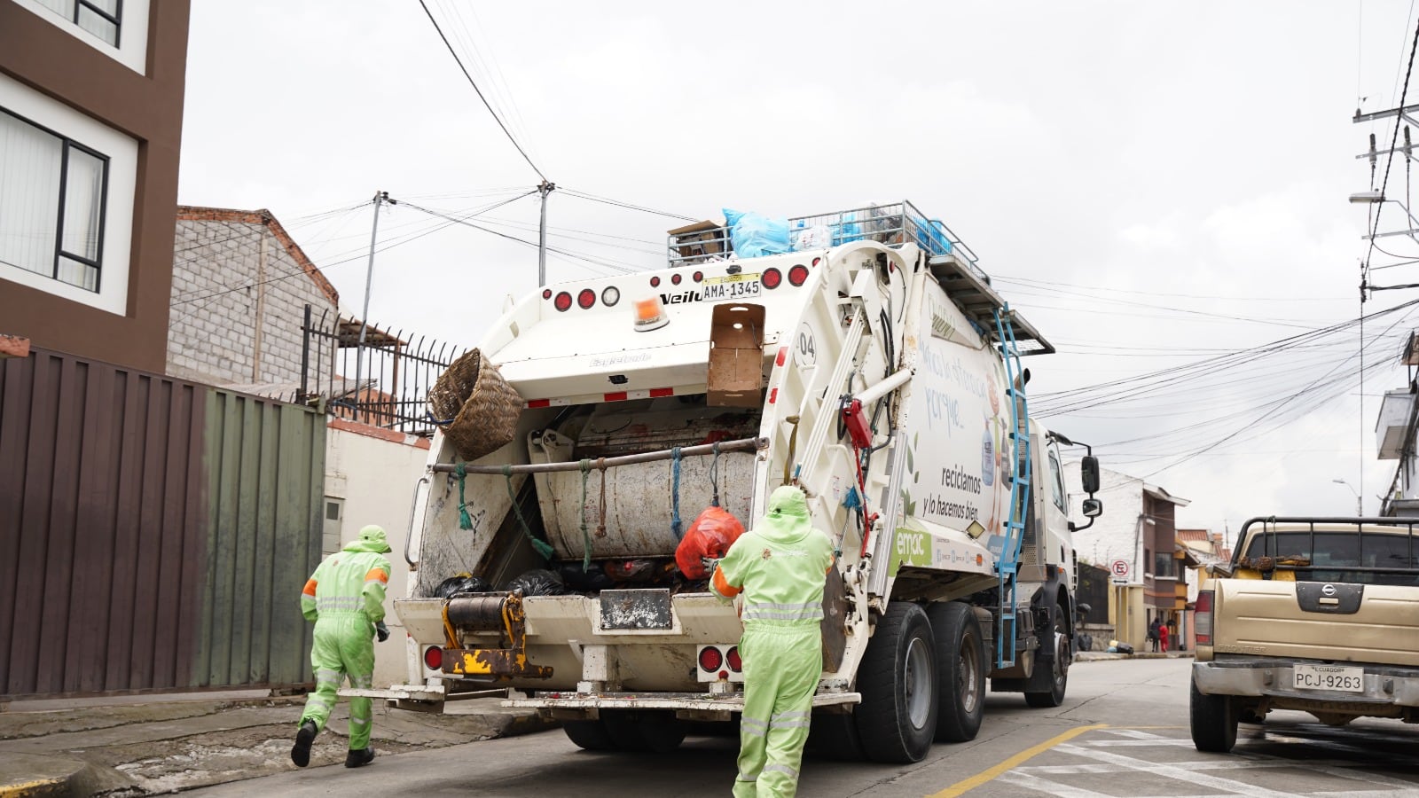 Recolección de basura en Cuenca