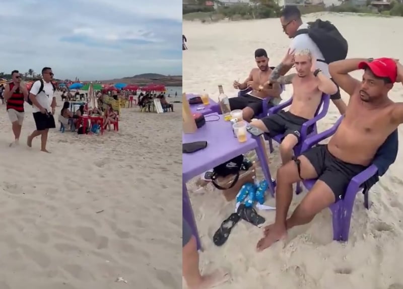 Ederson Xavier de Lima, alias “Boré”, líder del Comando Vermelho, fue capturado en la playa