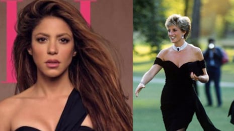 Shakira usó también un 'vestido de la venganza' a lo princesa Diana
