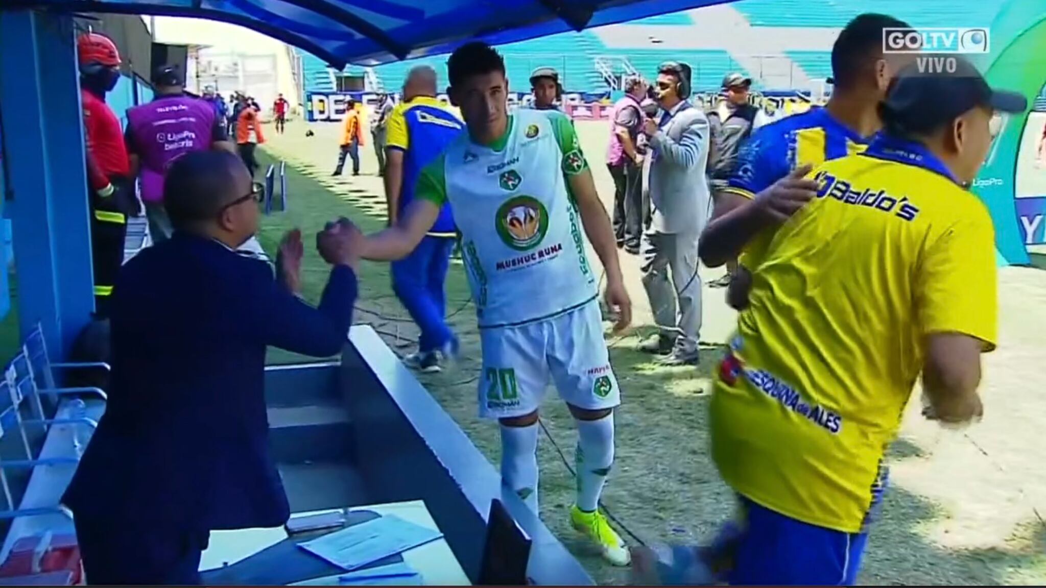 Suspenden partido Delfín vs Mushuc Runa porque los árbitros no se presentaron