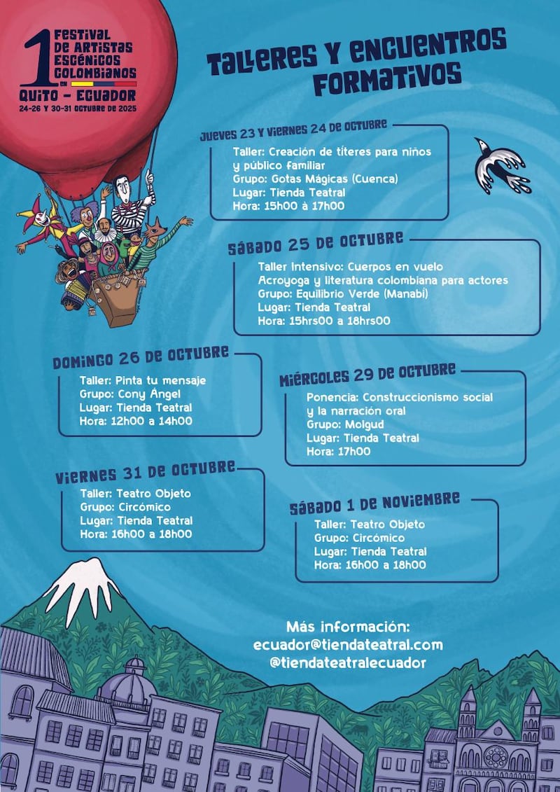 Quito acogerá el Primer Festival “Diáspora de Artistas Escénicos Colombianos en Ecuador”