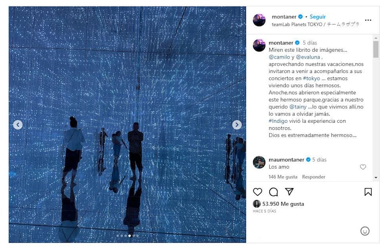 Ricardo Montaner y su familia están viviendo unas vacaciones de ensueño en Japón