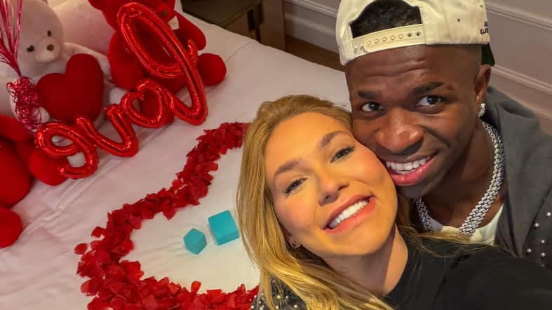 Virginia Fonseca y Vinícius Jr.