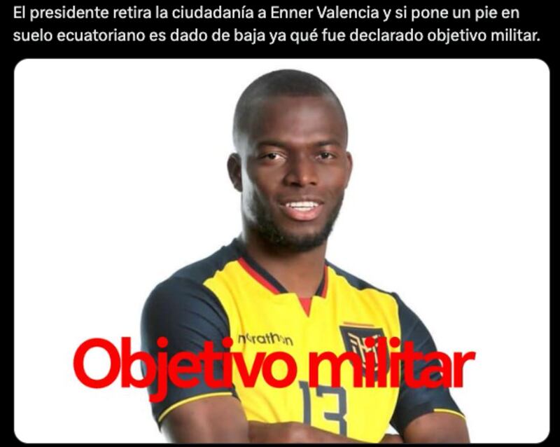 Pese a que falló un penal ante Argentina, los ‘memes’ de Enner Valencia no faltaron.
