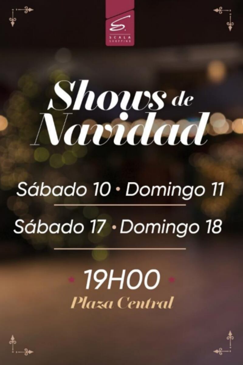Shows de Navidad en Scala Shopping