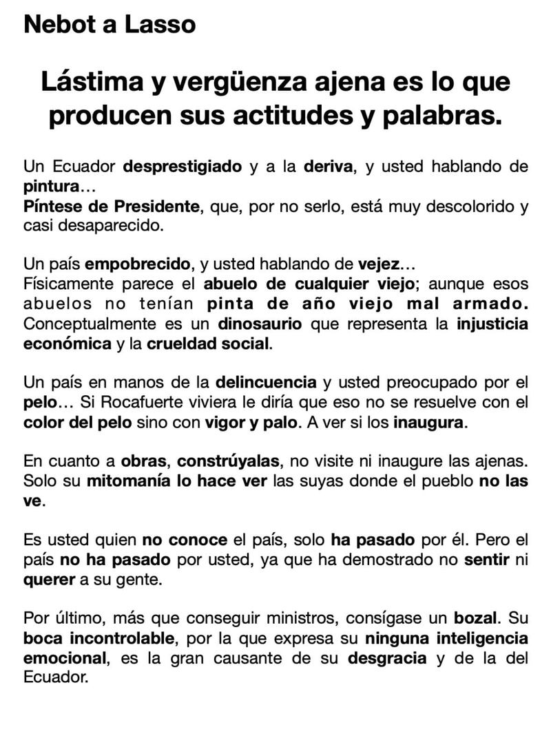 Guillermo Lasso Y Nebot