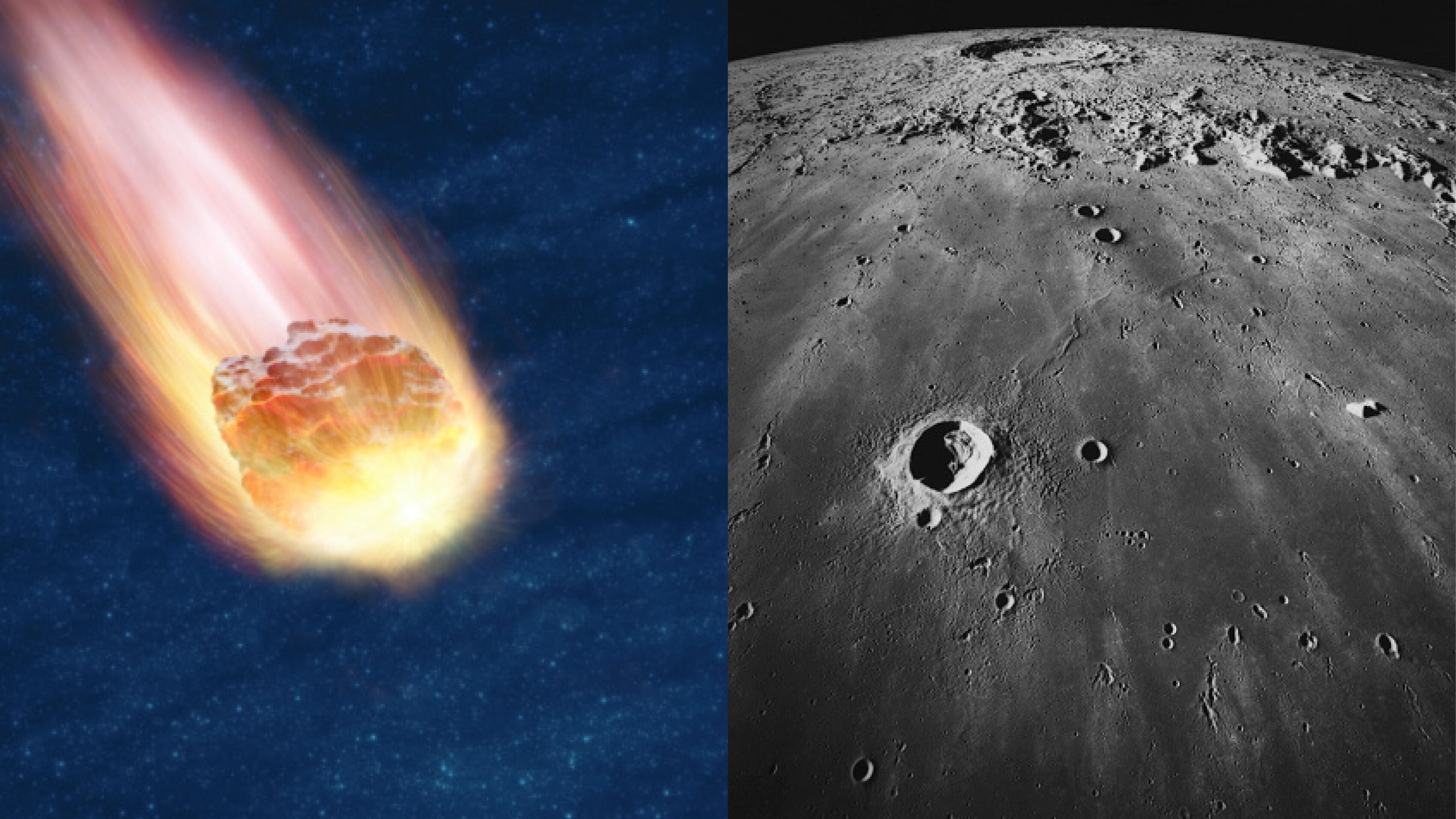 Meteorito impactó en la Luna