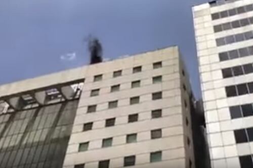 VIDEO: Graban figura de la Muerte durante el sismo del 19-S