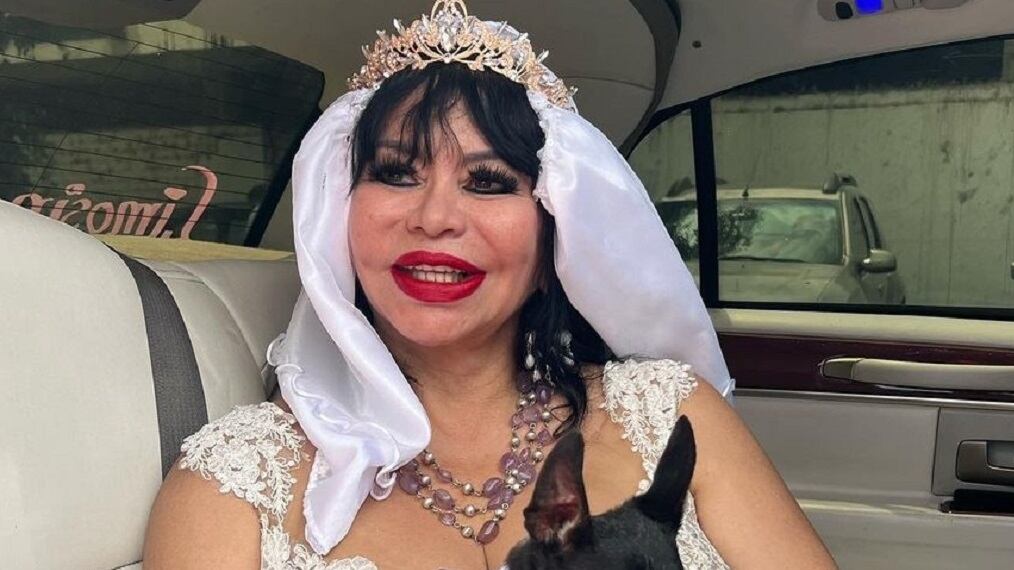 Susy Díaz y su perro Chiky