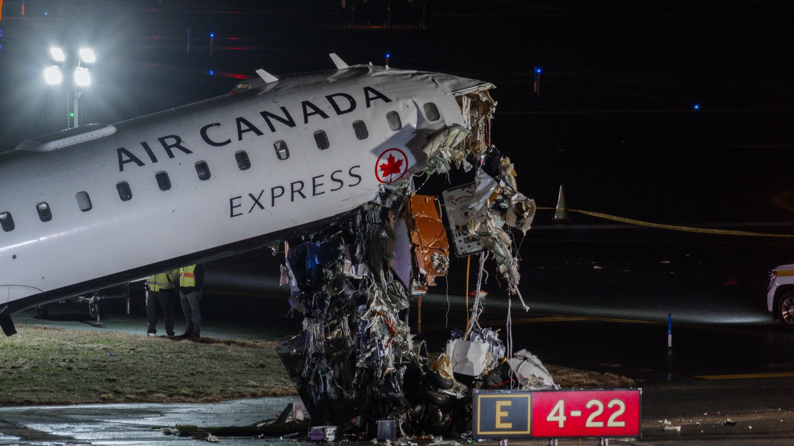 Air Canada jet collides with a vehicle at LaGuardia Airport