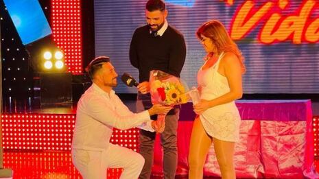 Katty Egas y su novio.