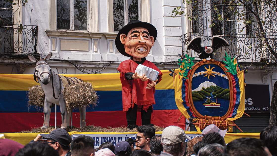 Ganador del Concurso de Años Viejos 2024 organizado por Metro Ecuador y el Municipio de Quito.