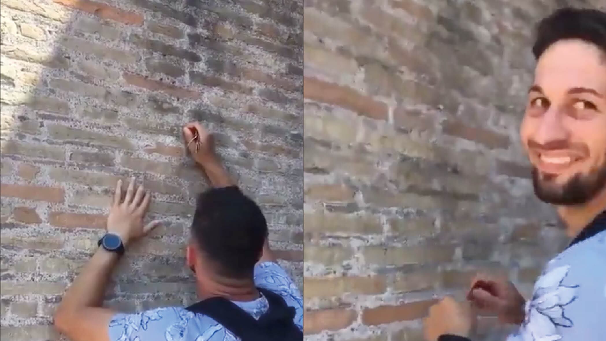 Esto es lo que deberá pagar de multa el turista que inscribió su nombre en el Coliseo de Roma