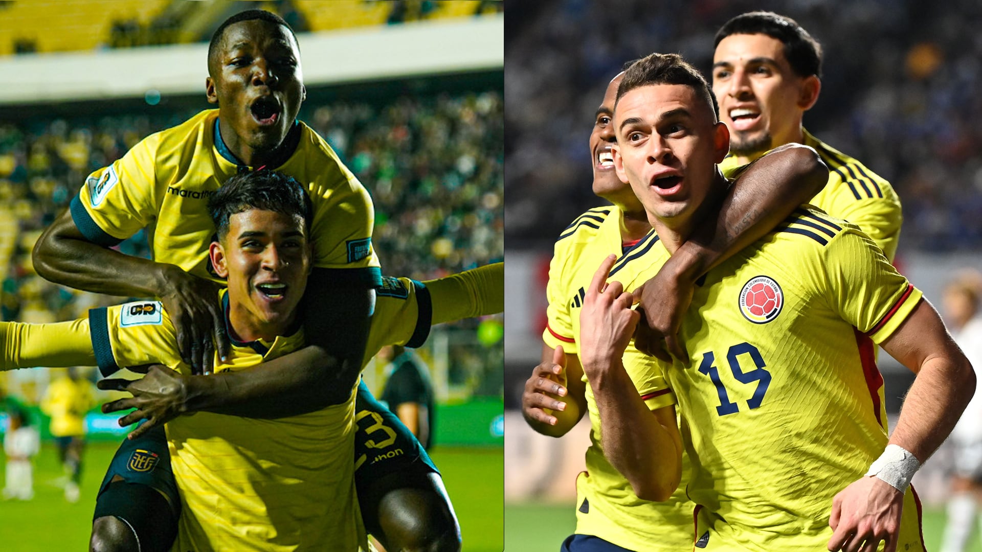 Ecuador vs Colombia en 2023