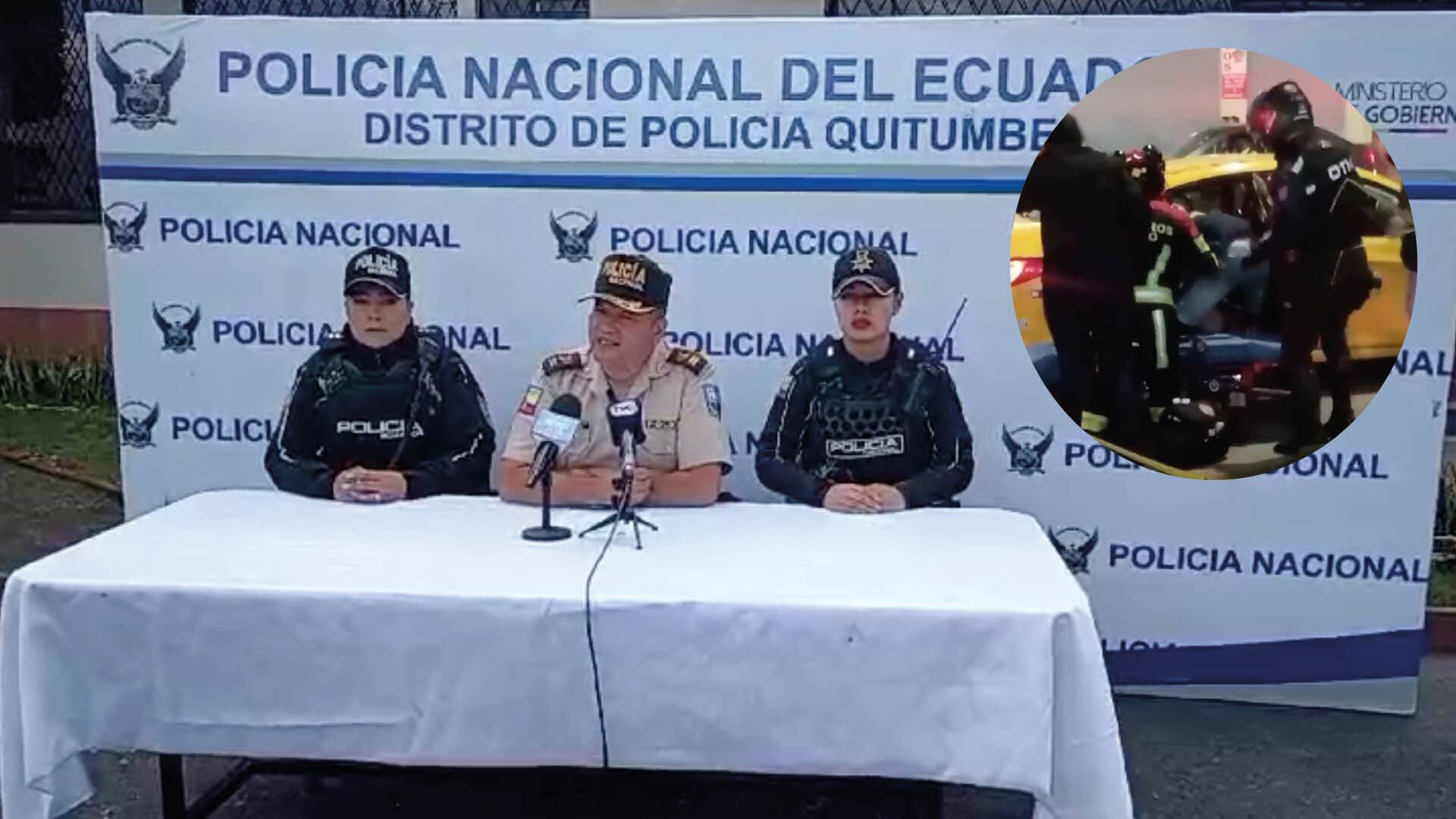 Rueda de prensa sobre lo ocurrido en El Conde