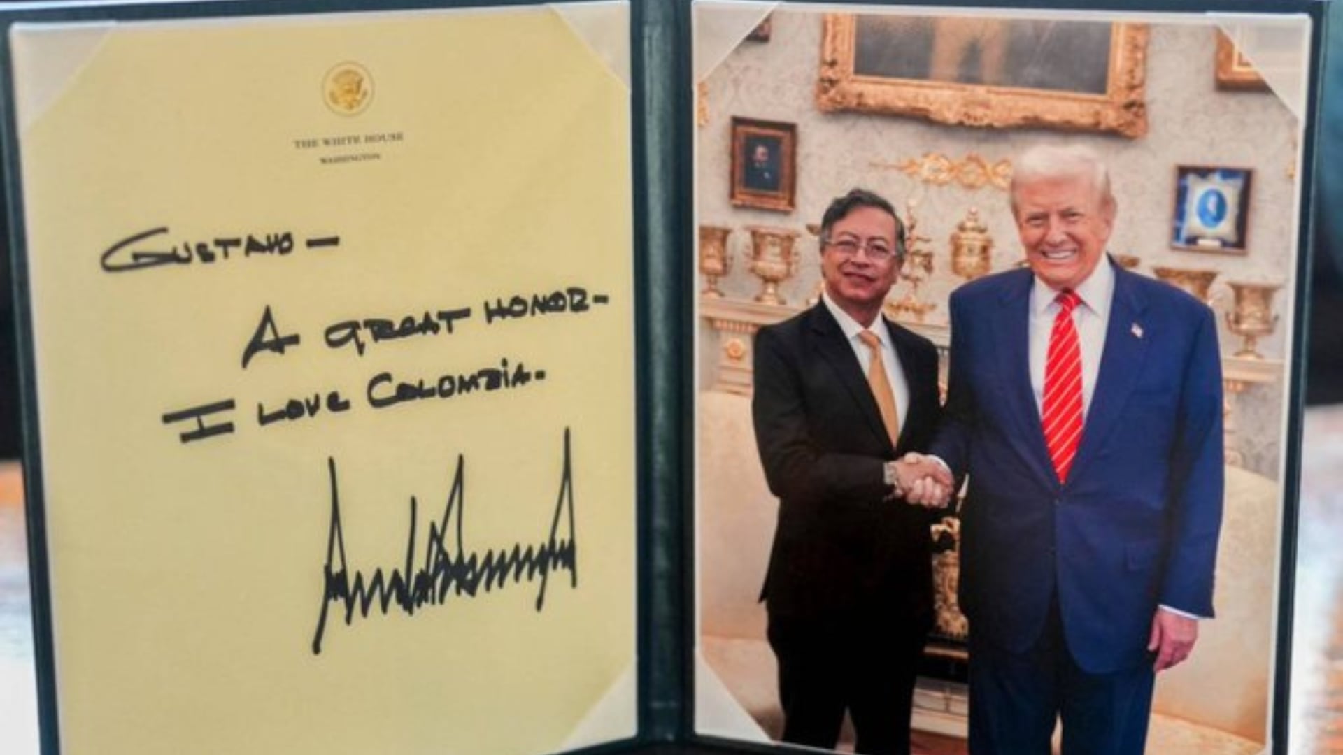 Recuerdo de Gustavo Petro y Donald Trump.