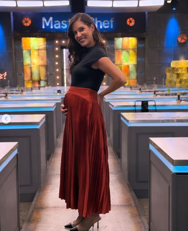 ¡Bebé MasterChef Celebrity! Así luce la chef Caro Sánchez en las cocinas