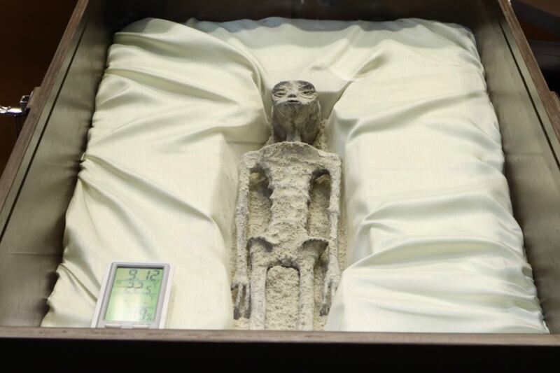 Cuerpos no humanos presentados en congreso mexicano