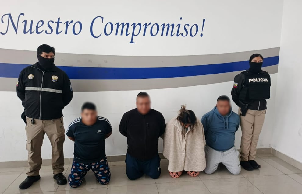 Quito: Desarticulan célula de ‘Los Lobos’ que maniataba a sus víctimas para robar vehículos